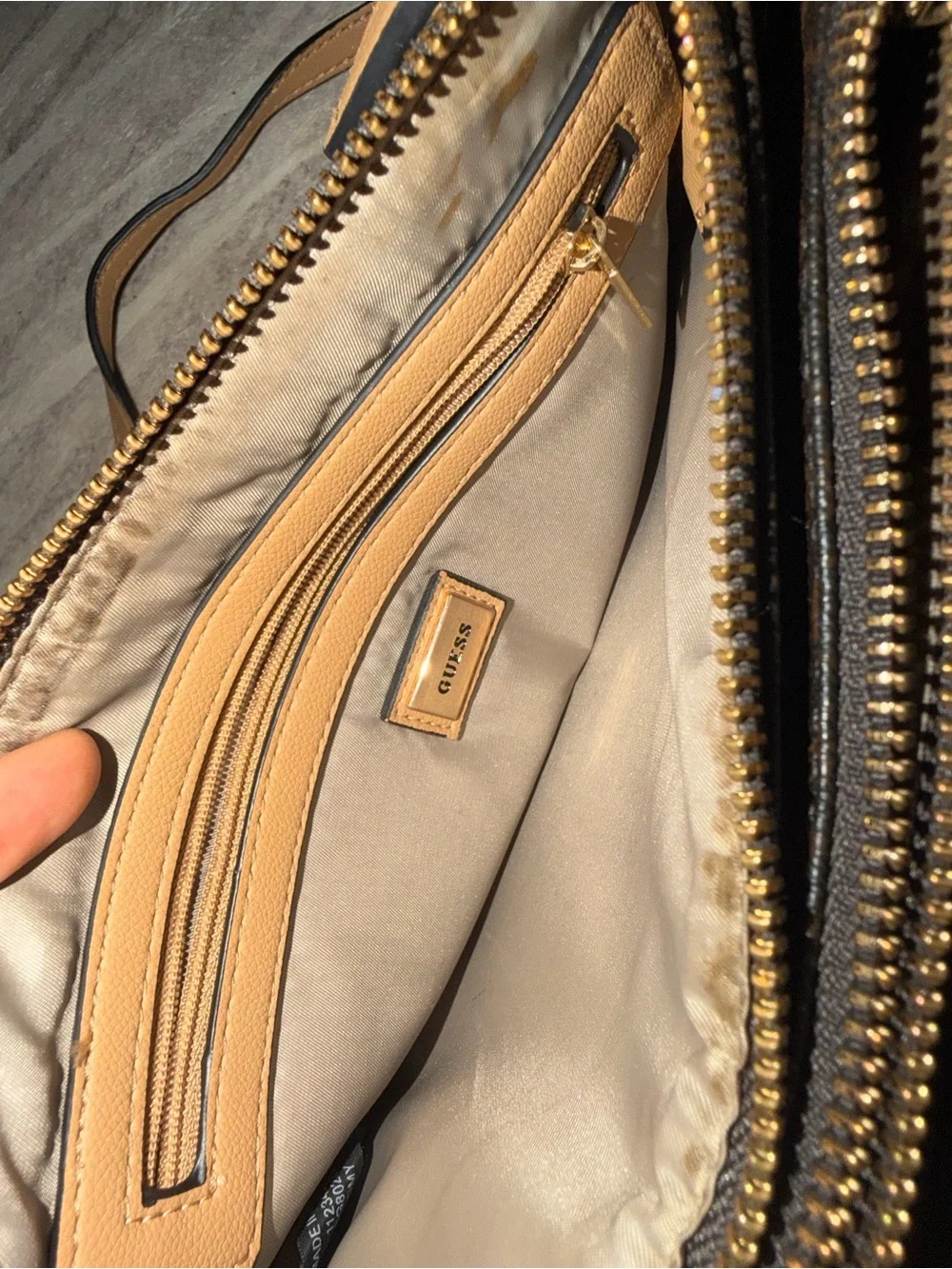 Michael Kors Gray MK Signature Crossbody Bag